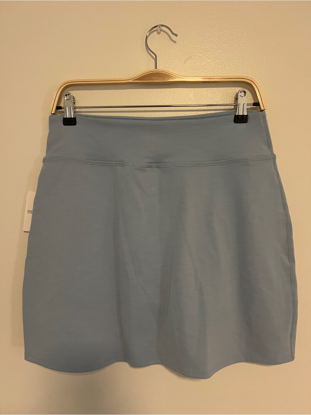 BEYOND YOGA Women's Heather Rib Hold Court Skirt in Sky Blue - Picture 5 of 5